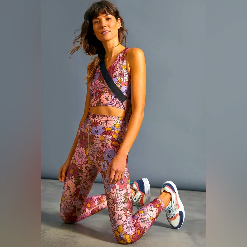 Beach Riot for Anthropologie Piper Floral Leggings